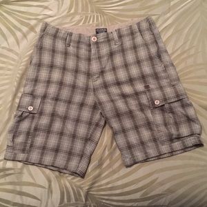 DC shoes Inc. Plaid shorts